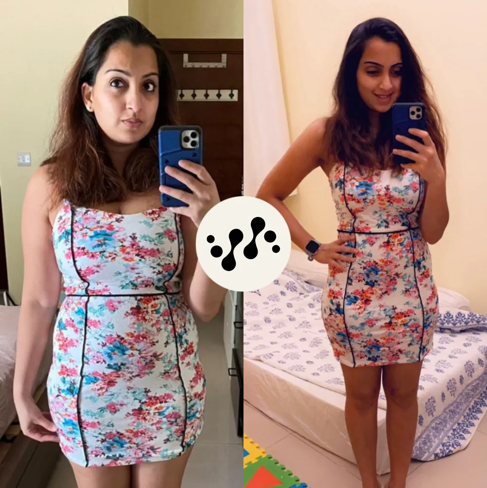Alisha, before and after fitcru coaching