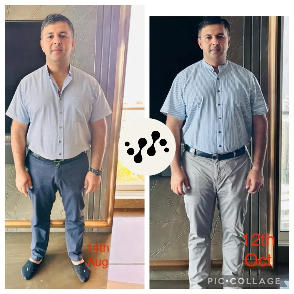 Nidhi Parmar, before and after fitcru coaching